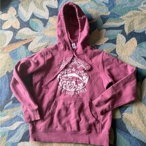 Salmon Sisters XS Women's Pink Hoodie - All Good Things